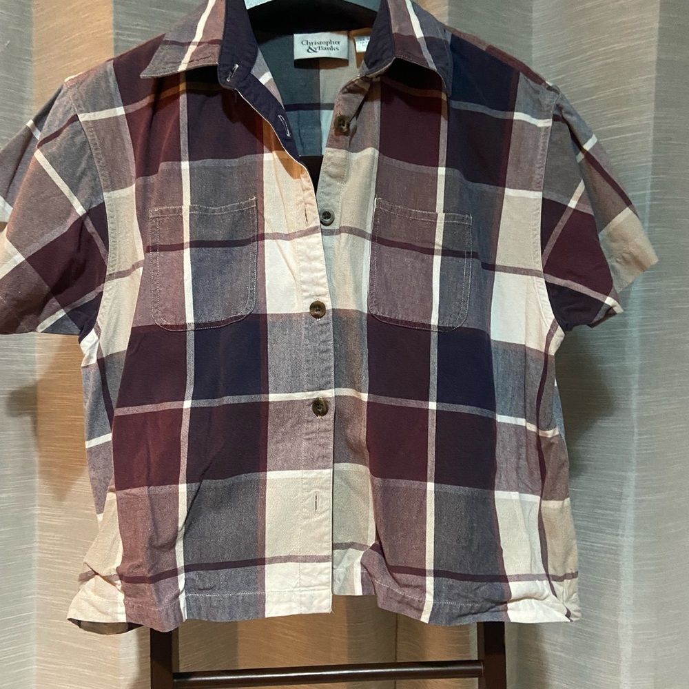 Christopher & Banks Multicolor Plaid Shirt
